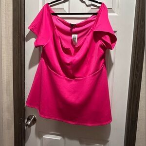 Torrid Hot Pink Blouse